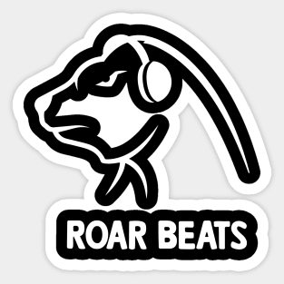 Roar Beats Bear Sticker